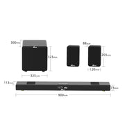 KYYSLB Wireless Subwoofer Bluetooth Soundbar Speaker Set - CLIP GADGETS
