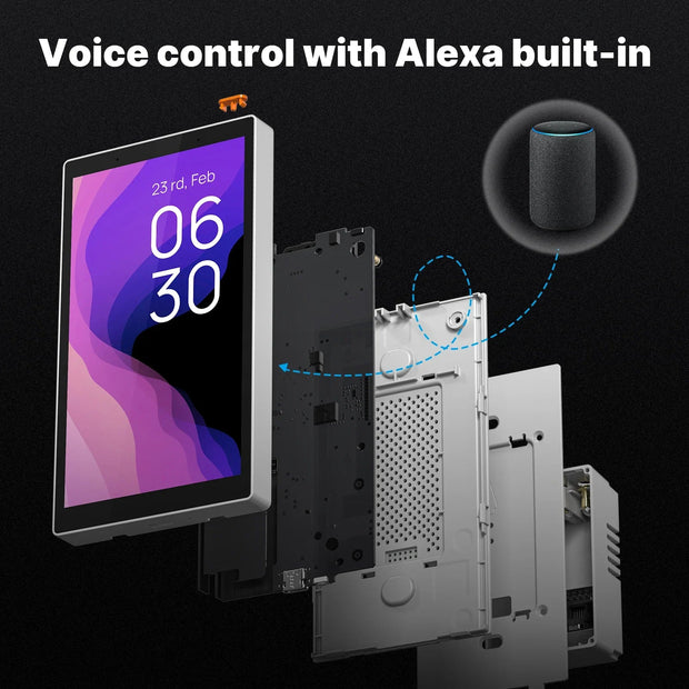 MOES Tuya Wifi 5" Touch Screen US Center Panel Voice/Alexa Control ZigBee Gateway - CLIP GADGETS