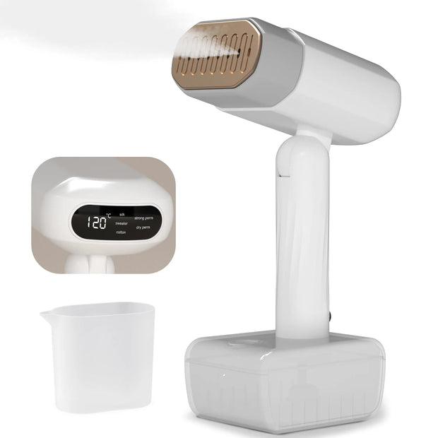 Portable Handheld Clothes Ironing Mini Steamer for Travel - clip memories