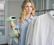 Portable Handheld Clothes Ironing Mini Steamer for Travel - clip memories
