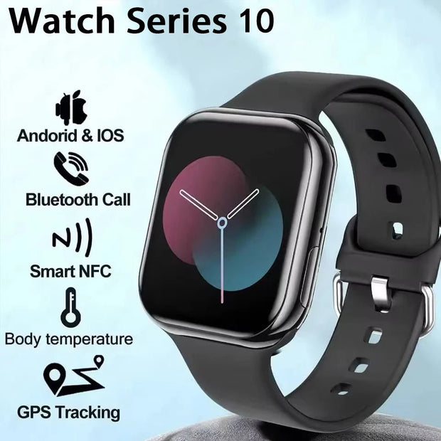 2025 Apple GPS Smart Watch - HD AMOLED Display, NFC, Bluetooth - clip memories