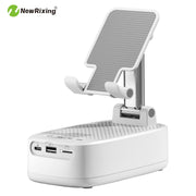 NewRixing 6W Wireless Speaker with Dual Pairing & Phone Holder - CLIP GADGETS