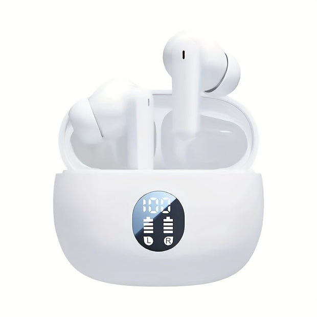 Wireless Noise Cancelling Earbuds with LED Display - Perfect for Running! - CLIP GADGETS