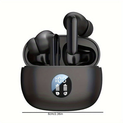 Wireless Noise Cancelling Earbuds with LED Display - Perfect for Running! - CLIP GADGETS