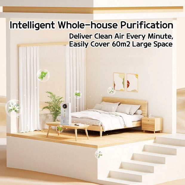 Mini Ozone Air Purifier for Desktops, Fridge & Bedrooms - clip memories
