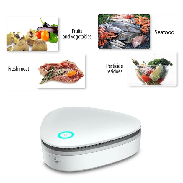 Mini Ozone Sterilizer Air Purifier for Refrigerator Freshness & Deodorization - clip memories