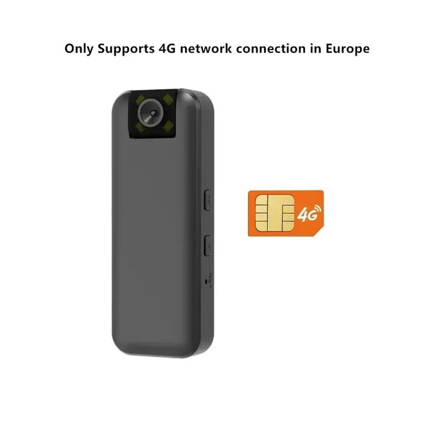 PEGATAH 4G Mini Camera: Ultra HD Portable Body Cam with Night Vision - CLIP GADGETS