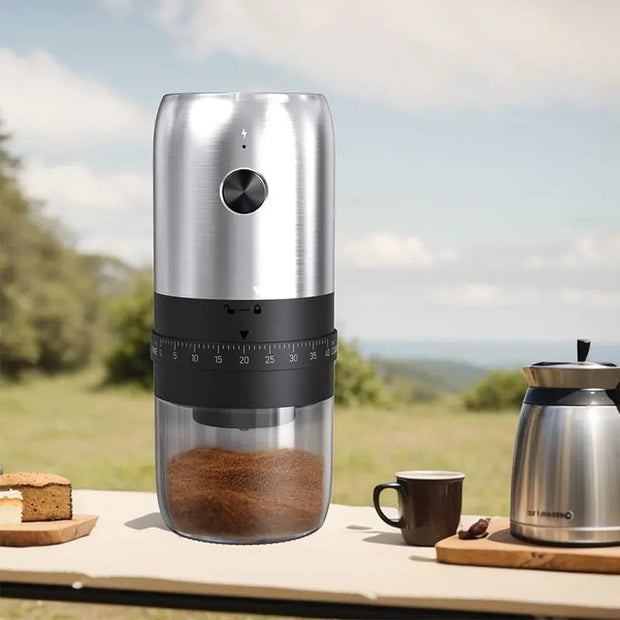 Rechargeable Portable Coffee Grinder with 40 Adjustable Gears - CLIP GADGETS