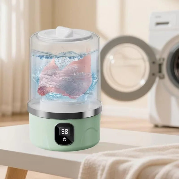 Portable Mini Laundry Washer for BV Dorms & Travel - Small Clothes Cleaning Tool - clip memories