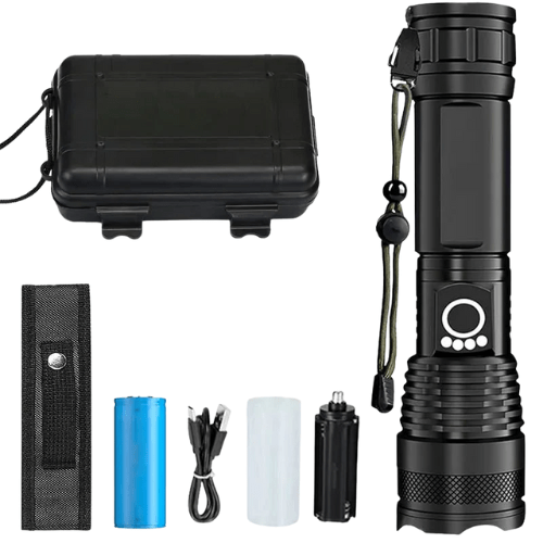 Powerful Rechargeable LED Tactical Flashlight for Outdoor Adventures - Campify