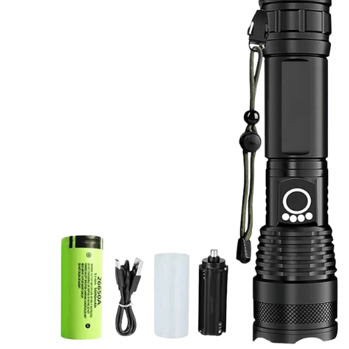Powerful Rechargeable LED Tactical Flashlight for Outdoor Adventures - Campify