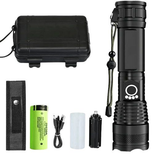 Powerful Rechargeable LED Tactical Flashlight for Outdoor Adventures - Campify