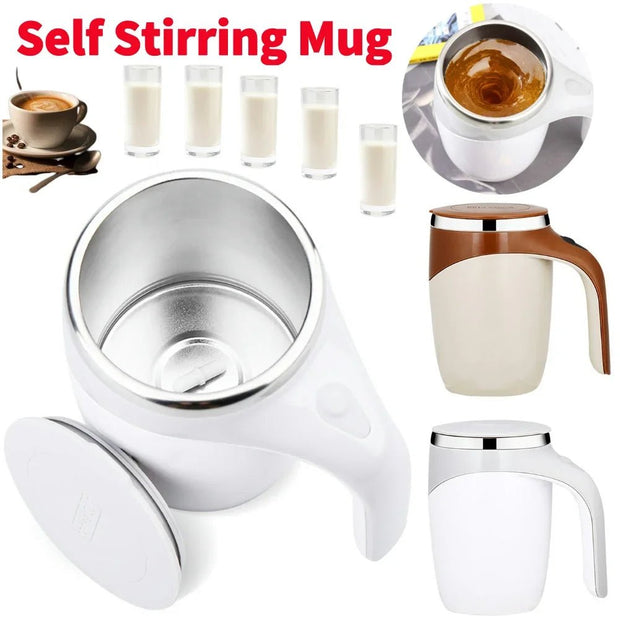 Rechargeable Electric Lazy Milkshake Mug - Automatic Stirring Blender - clip memories