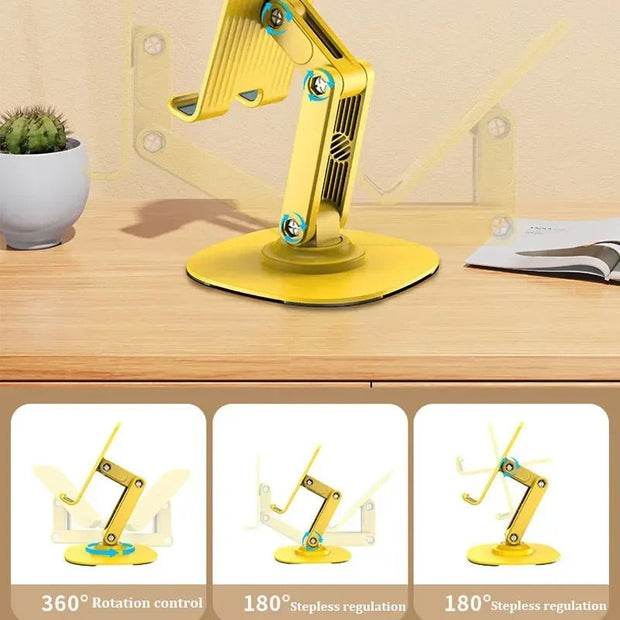 Rotating phone stand foldable desktop TV show lazy person