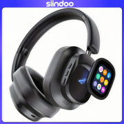Siindoo Hybrid ANC Headphones: 66-Hour Playtime, Touchscreen, Mic, Bass Comfort, Wireless - CLIP GADGETS