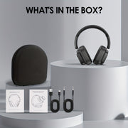 Siindoo Hybrid ANC Headphones: 66-Hour Playtime, Touchscreen, Mic, Bass Comfort, Wireless - CLIP GADGETS