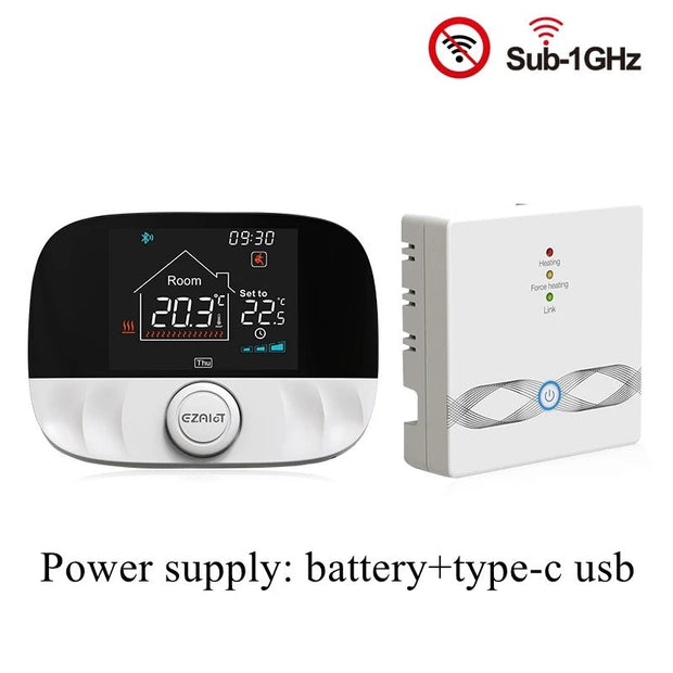 Smart WiFi RF Wireless Thermostat for Gas Boiler Floor Heating Control - CLIP GADGETS
