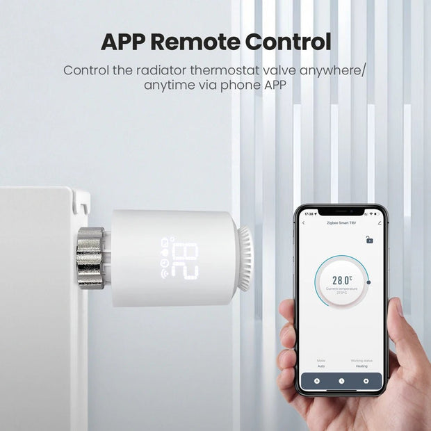 Smart ZigBee Radiator Actuator Valve with Alexa & Google Home Support - CLIP GADGETS
