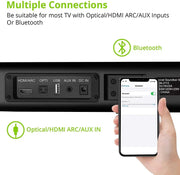 Wireless HiFi TV Soundbar for LED Home Theater - CLIP GADGETS