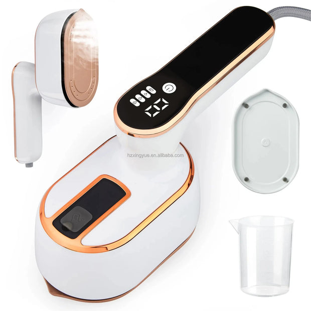 Portable Dual-Use Steamer & Mini Ironing Machine for Laundry - clip memories
