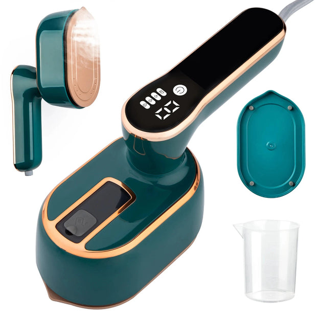 Portable Dual-Use Steamer & Mini Ironing Machine for Laundry - clip memories