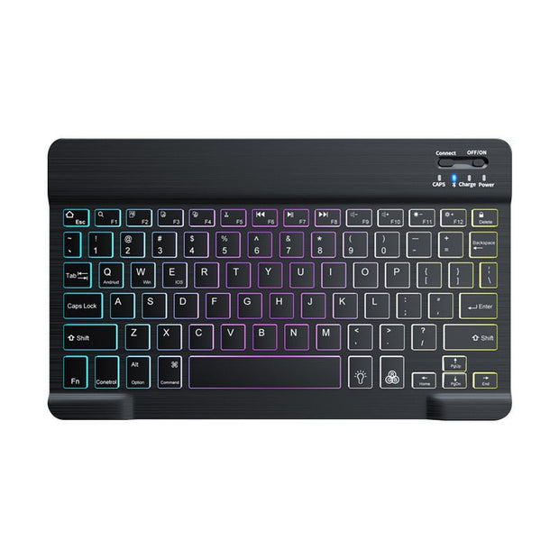 Suitable for iPad gradient luminous wireless keyboard and mouse - clip memories