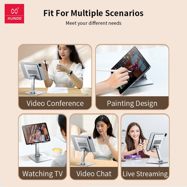Suitable for tablet stand, iPad desktop stand, mobile phone universal - clip memories