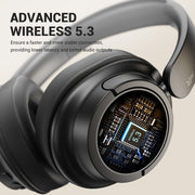 SuperEQ V16 Wireless Over Ear Headphones with Mic, Bass Mode, 90H Playtime - CLIP GADGETS