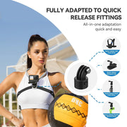 TELESIN Magsafe Neck Mount: GoPro Phone Holder for Hero 13/12/11/10/9, DJI OSMO Action, Insta360 X4 - clip memories