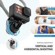 TELESIN Magsafe Neck Mount: GoPro Phone Holder for Hero 13/12/11/10/9, DJI OSMO Action, Insta360 X4 - clip memories