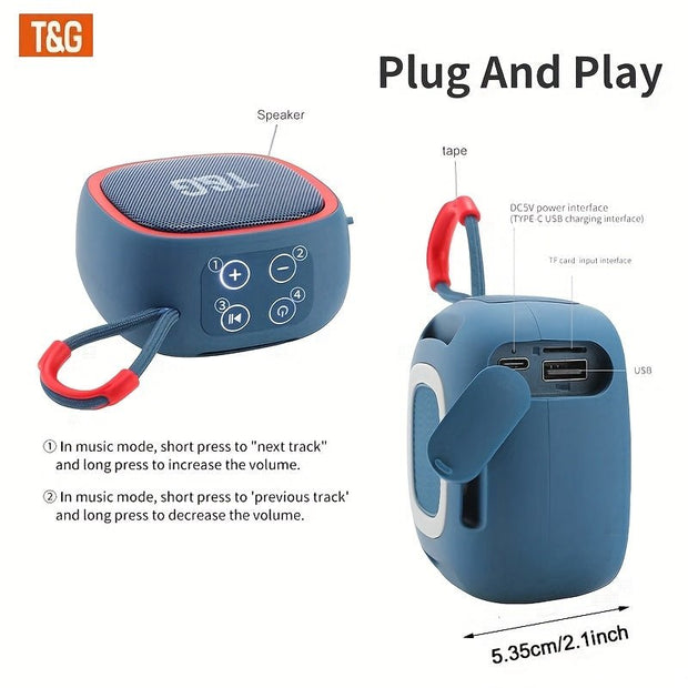 TG659 Portable Wireless Speaker - Loud Stereo Sound, USB-Powered - CLIP GADGETS