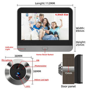 Smart Doorbell Camera with Wifi, Alexa Compatible - Tuya Smart 3MP Mini Peephole Eye Viewer - CLIP GADGETS
