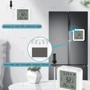 Tuya Smart Life WiFi Temp Humidity Sensor w/ Probe - Remote Monitor for Aquarium, Winery & Pool - CLIP GADGETS