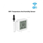 Tuya Smart Life WiFi Temp Humidity Sensor w/ Probe - Remote Monitor for Aquarium, Winery & Pool - CLIP GADGETS