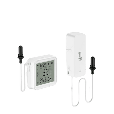 Tuya Smart Life WiFi Temp Humidity Sensor w/ Probe - Remote Monitor for Aquarium, Winery & Pool - CLIP GADGETS