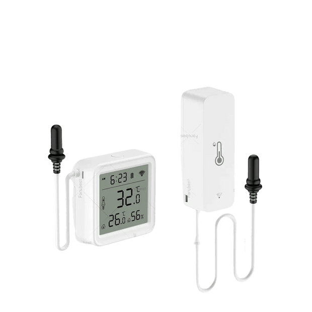 Tuya Smart Life WiFi Temp Humidity Sensor w/ Probe - Remote Monitor for Aquarium, Winery & Pool - CLIP GADGETS