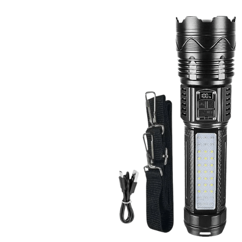 Ultra Bright Tactical Flashlight Rechargeable Type - c USB 1000000LM Long Range Torch - Campify