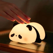 Cute Panda USB Rechargeable Night Light_LED Timer Kids Bedside Lamp - clip memories
