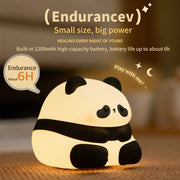 Cute Panda USB Rechargeable Night Light_LED Timer Kids Bedside Lamp - clip memories