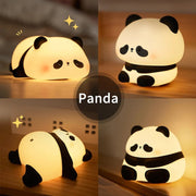 Cute Panda USB Rechargeable Night Light_LED Timer Kids Bedside Lamp - clip memories