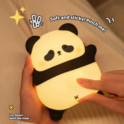 Cute Panda USB Rechargeable Night Light_LED Timer Kids Bedside Lamp - clip memories