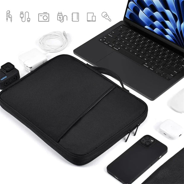 Waterproof Shockproof MacBook Air Pro Laptop Sleeve Case - 13-16 Inch Cover - clip memories