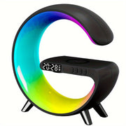 Wireless Speaker with Fast Charging, RGB Lights, Smart Alarm Clock & Table Lamp - CLIP GADGETS