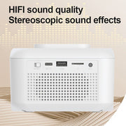 Smart Wireless Clock Speaker with USB Charging - Ideal Bedroom Timekeeper & Sound System - CLIP GADGETS
