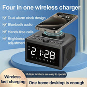 Smart Wireless Clock Speaker with USB Charging - Ideal Bedroom Timekeeper & Sound System - CLIP GADGETS
