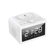 Smart Wireless Clock Speaker with USB Charging - Ideal Bedroom Timekeeper & Sound System - CLIP GADGETS