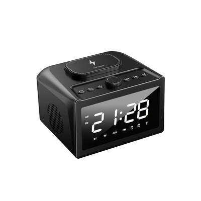 Smart Wireless Clock Speaker with USB Charging - Ideal Bedroom Timekeeper & Sound System - CLIP GADGETS