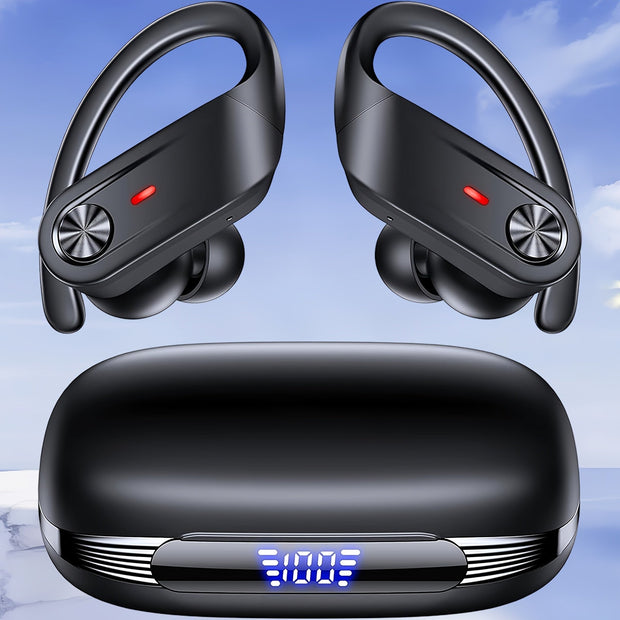 Premium Wireless Earbuds with Deep Bass & Mic for Sports - CLIP GADGETS
