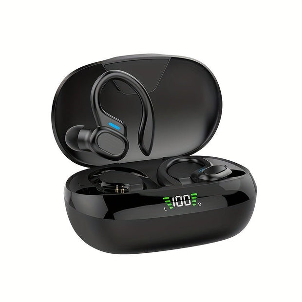 Ultimate Wireless Earphones with Charging Display & Mic, Auto Pairing, Long Battery Life - CLIP GADGETS