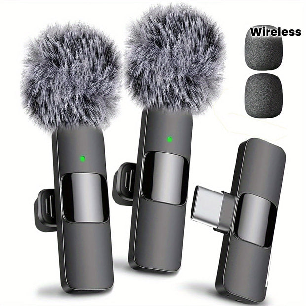 Professional Wireless Microphone: Rechargeable Omnidirectional Mic - CLIP GADGETS